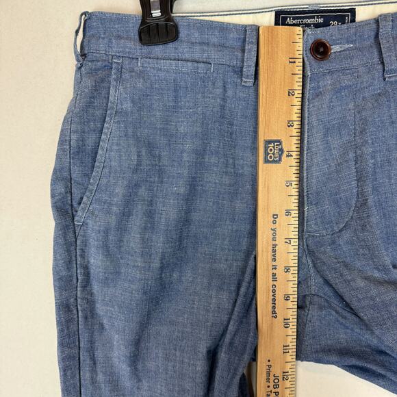 Abercrombie & Fitch Langdon Slim Fit Chino Pants Mens 29x30 Blue Stretch Cotton - Picture 15 of 16